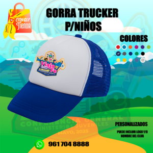 Gorra Infantil Trucker Esponja con malla
